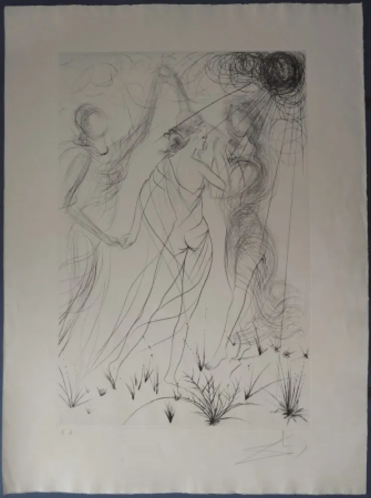 Engraving Dali - Le Printemps