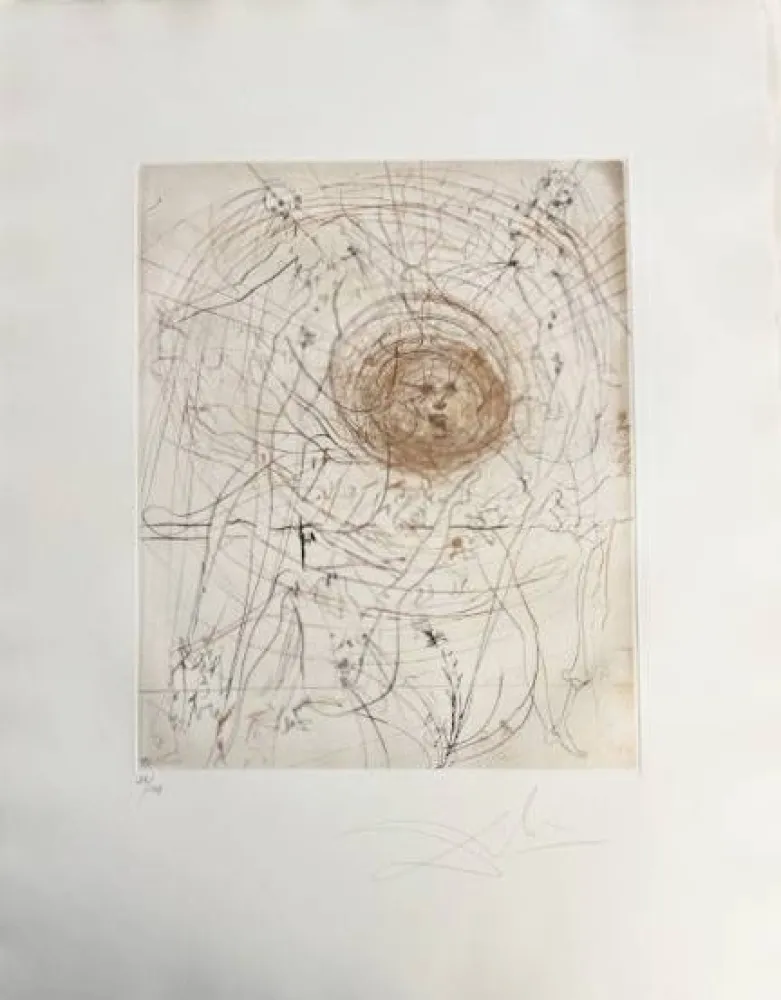 Drypoint Dali - Le Soleil (The Sun)
