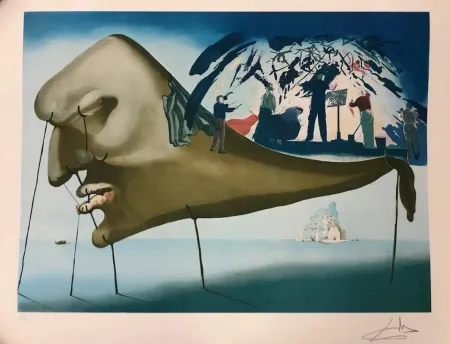 Lithograph Dali - Le Sommeil a l' orchestra