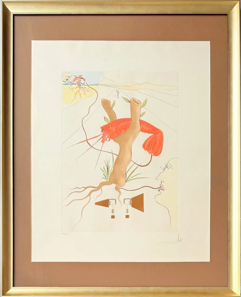 Drypoint Dali - Le Téléphone (The Telephone)