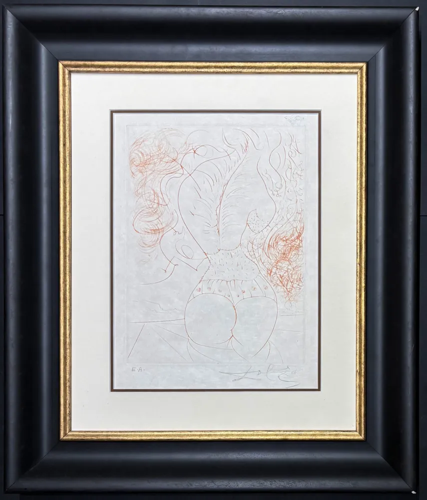 Etching Dali - Le torse