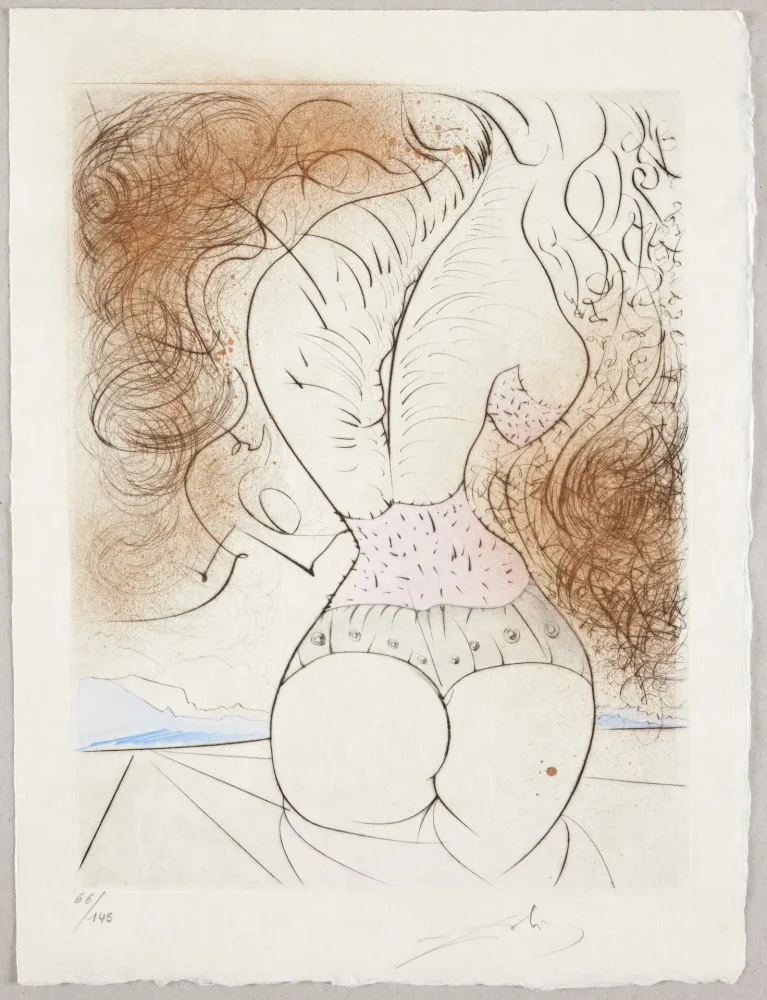 Etching Dali - Le Torse, Torso