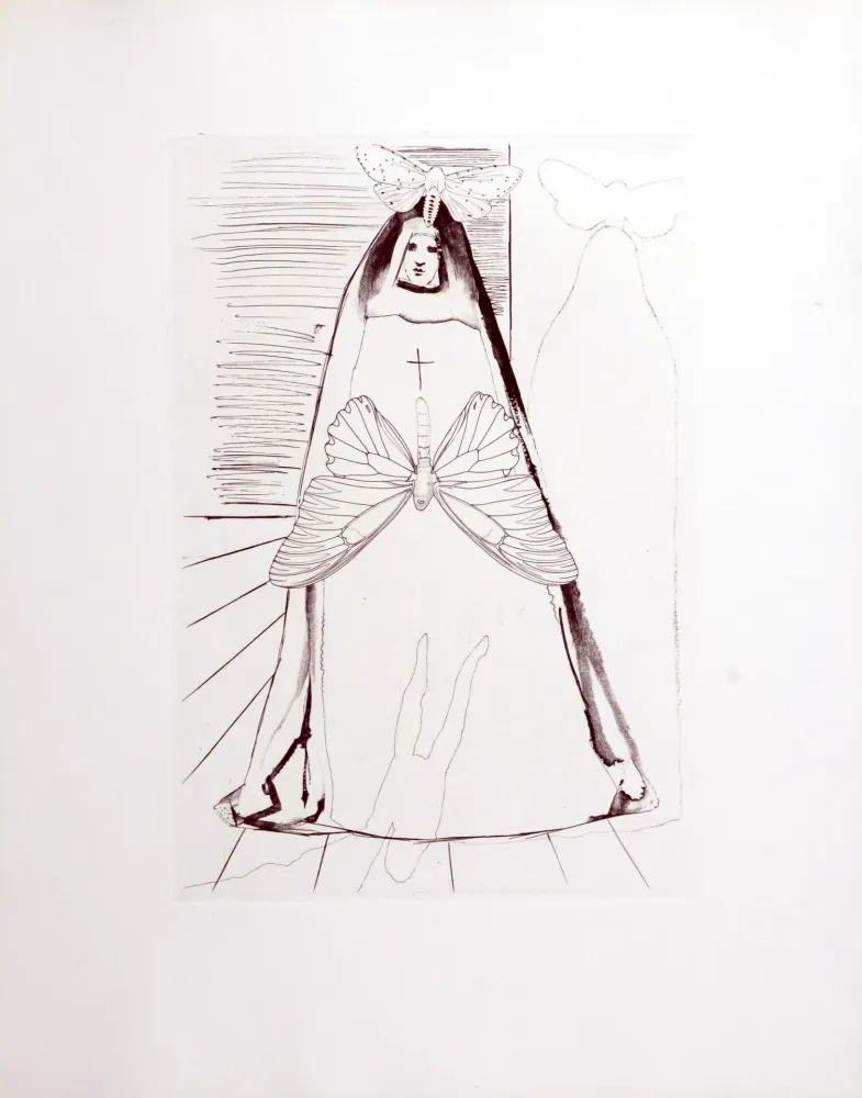 Etching Dali - Le Tricorne, 1958