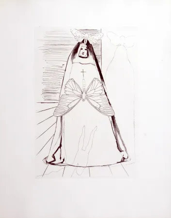 Etching Dali - Le Tricorne, 1958