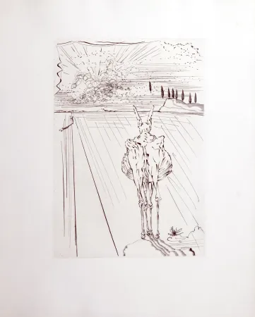 Etching Dali - Le Tricorne, 1958