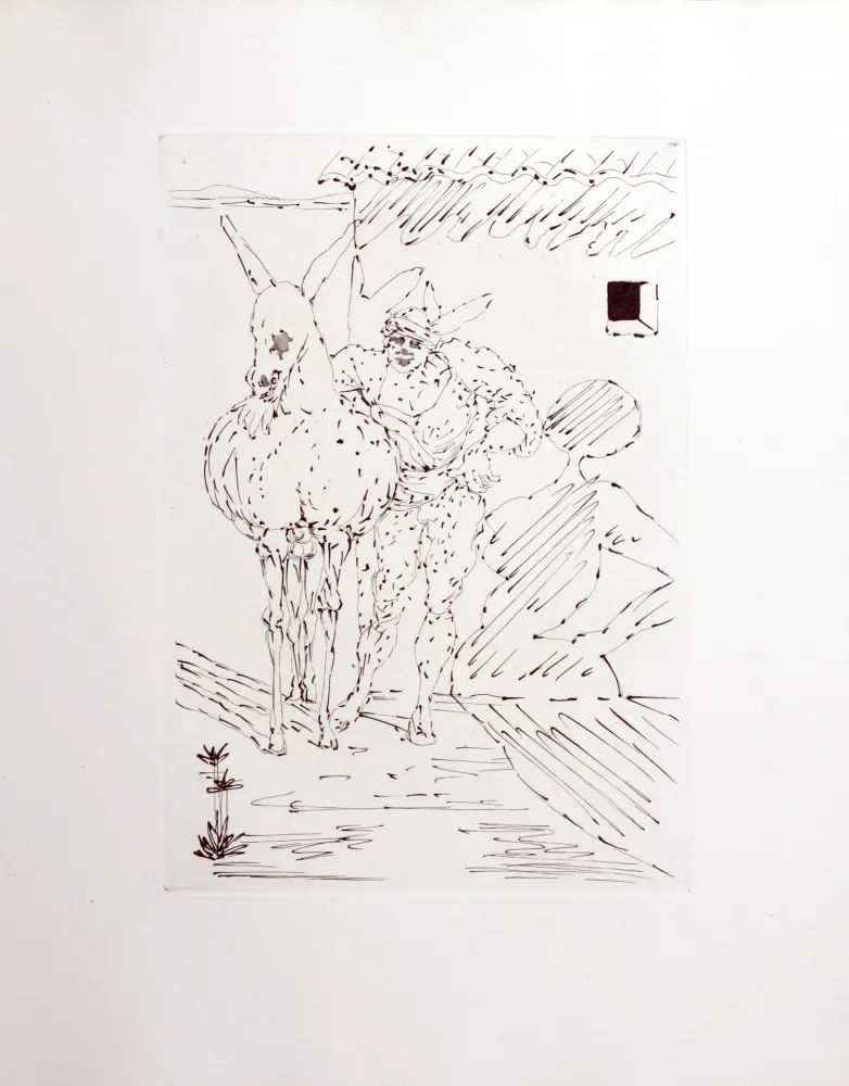 Etching Dali - Le Tricorne, 1958