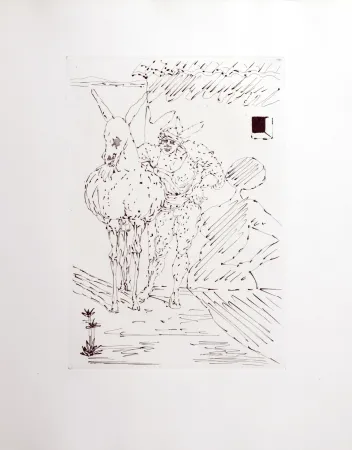 Etching Dali - Le Tricorne, 1958