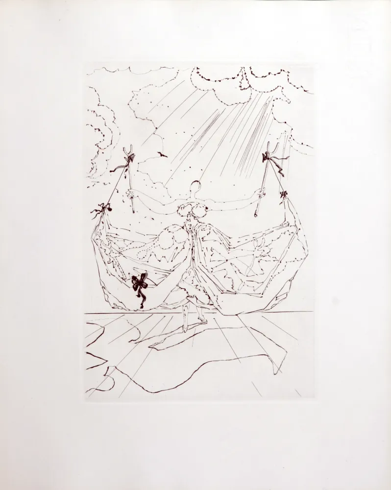 Etching Dali - Le Tricorne, 1958