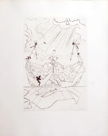 Etching Dali - Le Tricorne, 1958