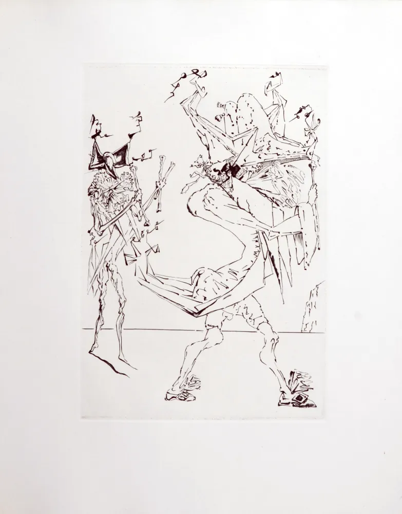 Etching Dali - Le Tricorne, 1958