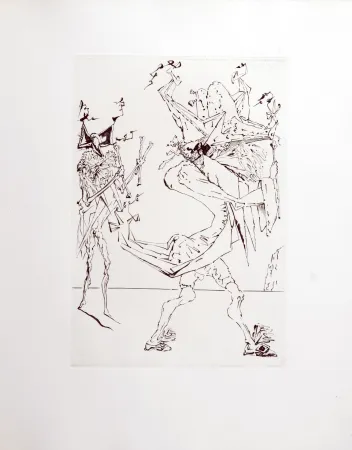 Etching Dali - Le Tricorne, 1958