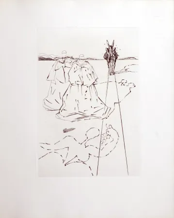 Etching Dali - Le Tricorne, 1958