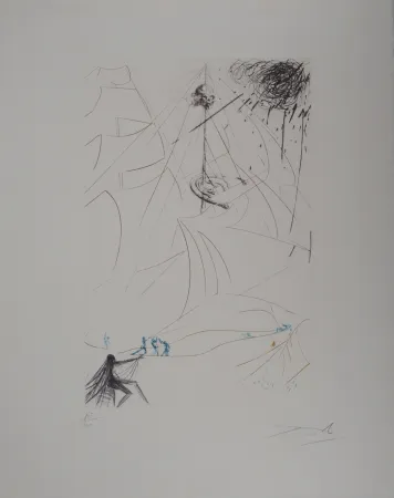 Etching Dali - Le Vaisseau fantôme : Hommage à Wagner