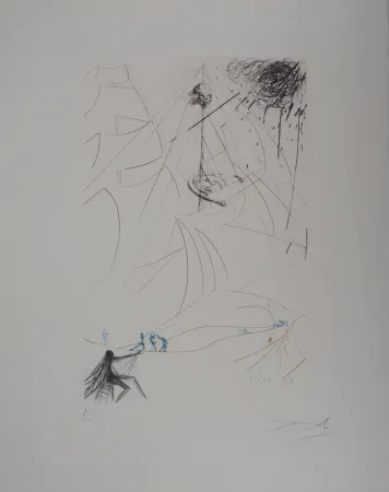 Etching Dali - Le Vaisseau fantôme : Hommage à Wagner