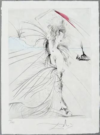 Etching Dali - Les Aigrettes