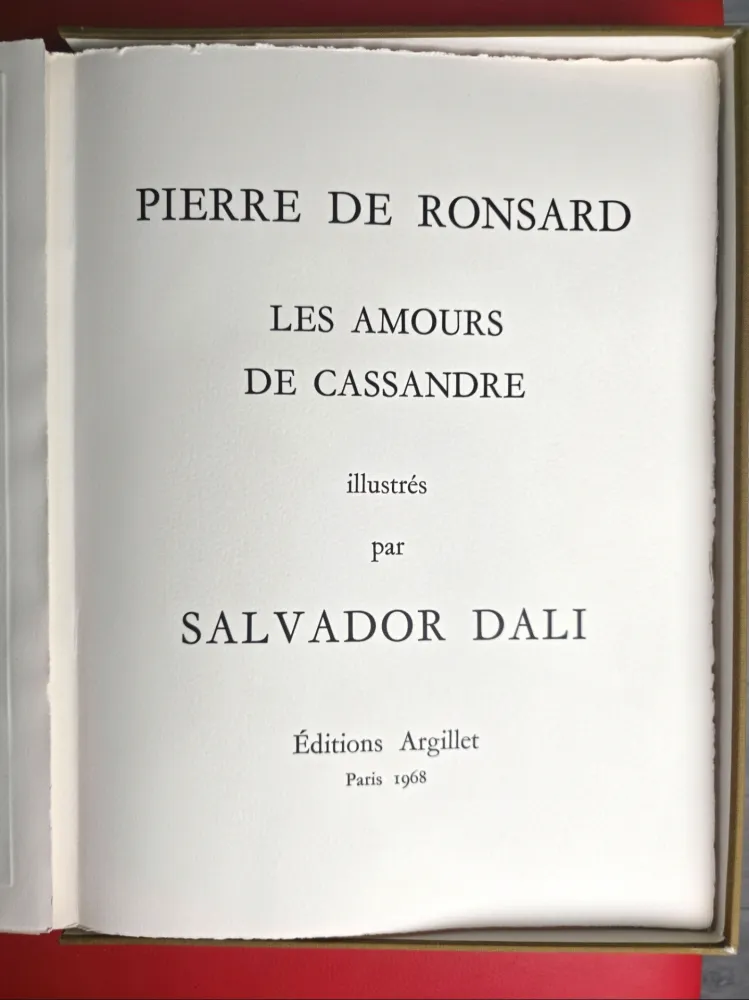 Illustrated Book Dali - Les Amours de Cassandre 1968- Mint Condition 
