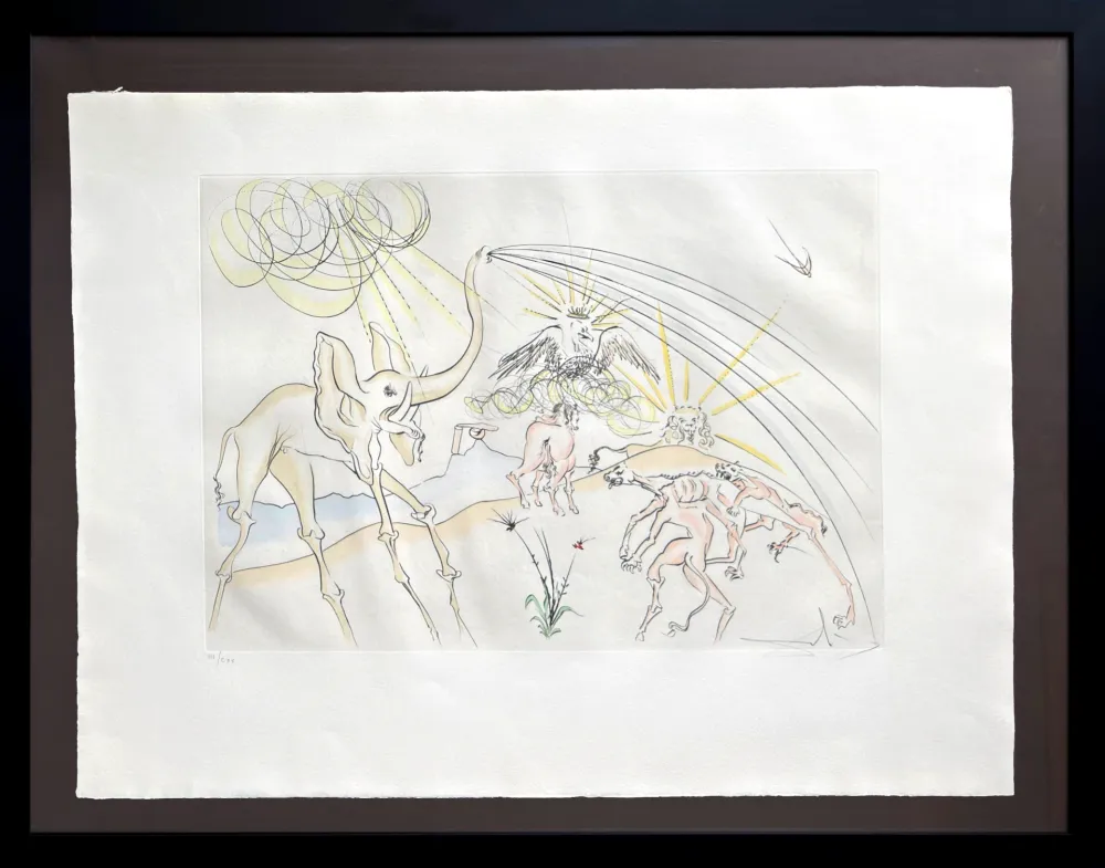 Engraving Dali - Les Animaux malades de la Peste (Plague-Stricken Animals)