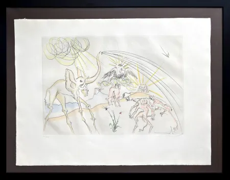 Engraving Dali - Les Animaux malades de la Peste (Plague-Stricken Animals)