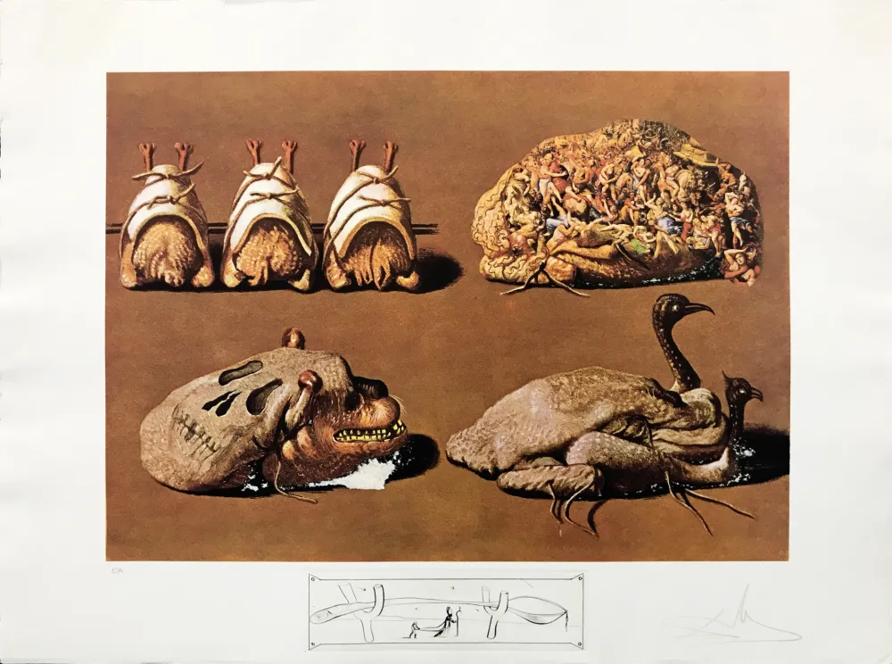 Lithograph Dali - LES CAPRICES PINCES PRINCIERS