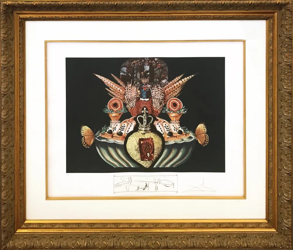 Lithograph Dali - LES CHAIRS MONARCHIQUES