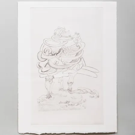 Drypoint Dali - Les Chants de Maldoror: Bone Chair