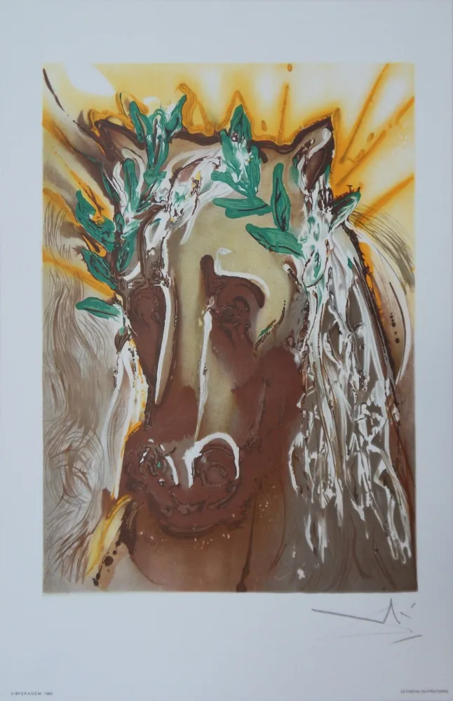 Lithograph Dali - Les Chevaux, le Cheval de Printemps