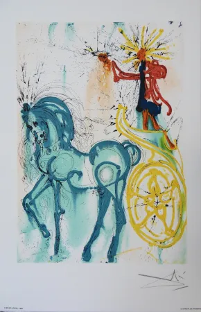 Lithograph Dali - Les Chevaux, Le Cheval de Triomphe