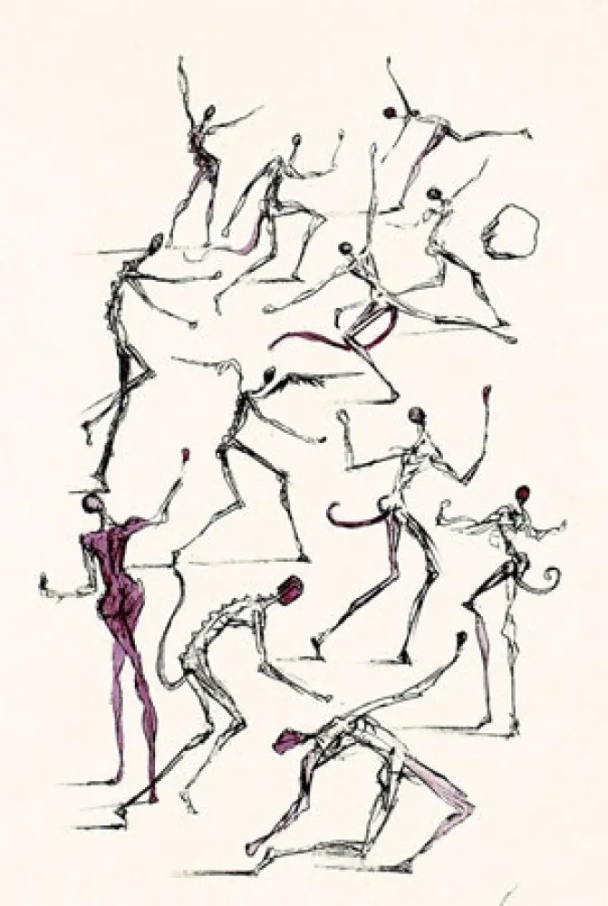 Etching Dali - Les Demons (The Demons)