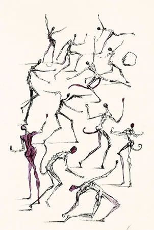 Etching Dali - Les Demons (The Demons)
