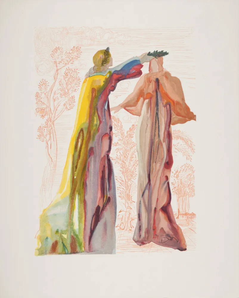 Woodcut Dali - Les derniers mots de Virgile, 1963