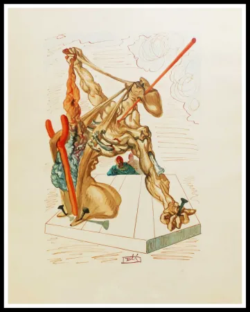 Woodcut Dali - LES FALSIFICATEURS