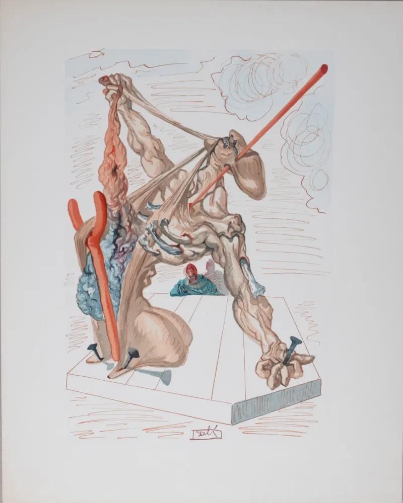 Lithograph Dali - Les Falsificateurs
