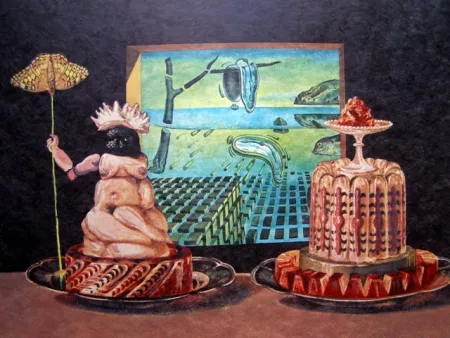 Lithograph Dali - LES JE MANGE GALA