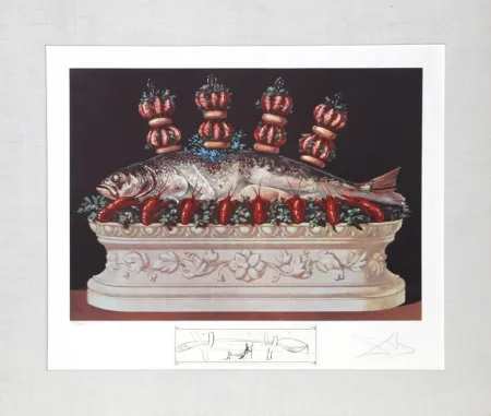 Lithograph Dali - Les Panaches Panaches from Les Diners de Gala