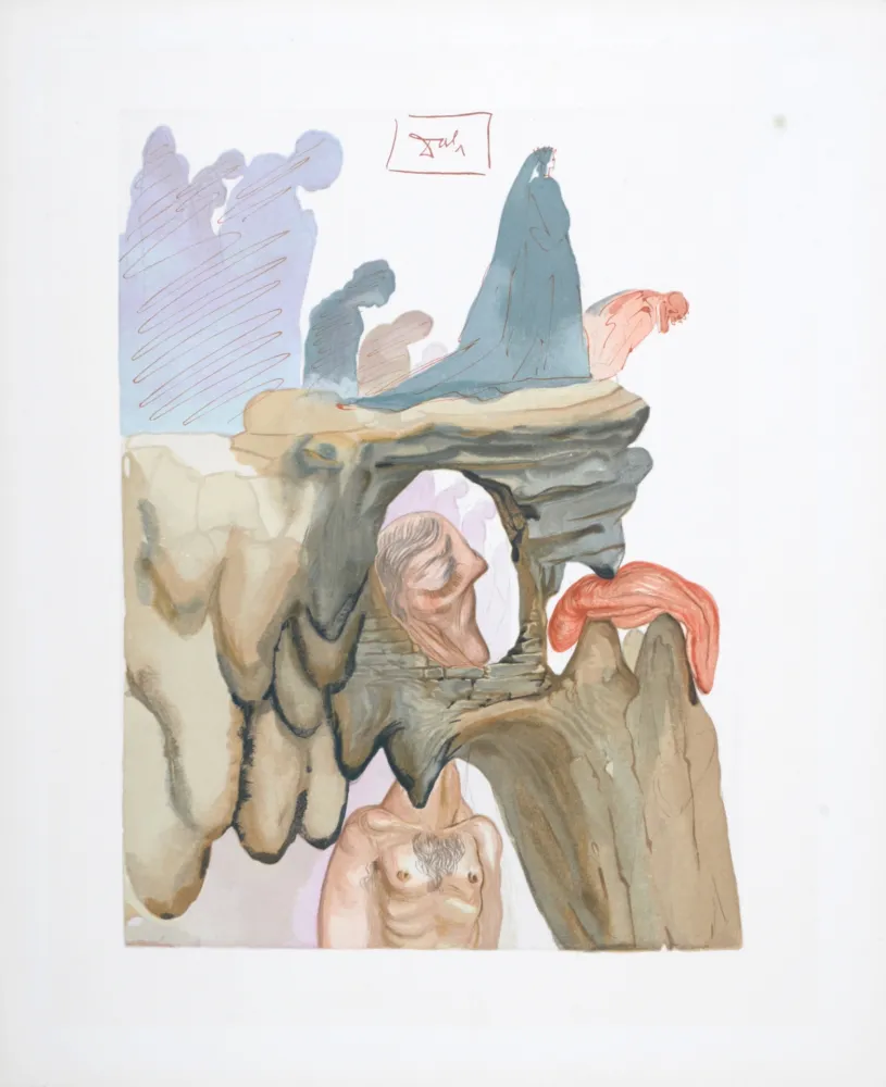 Woodcut Dali - Les Prévaricateurs, 1963