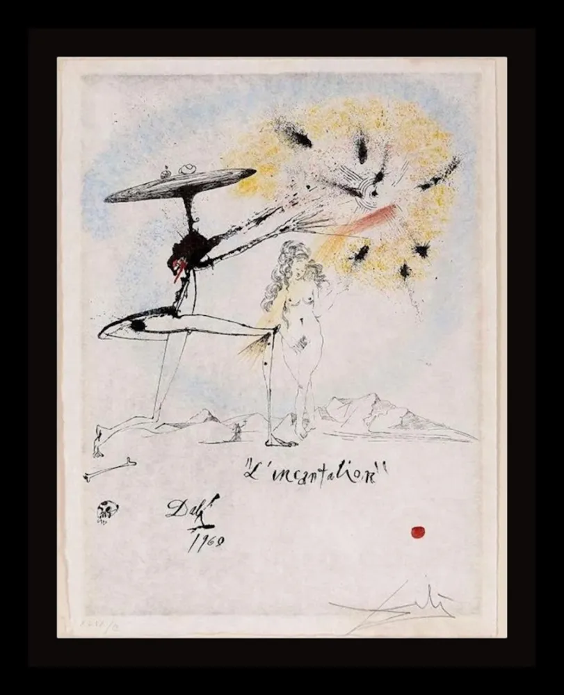 Etching Dali - Les Rois Mages L'Incantation