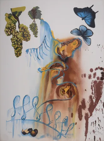 Lithograph Dali -  Les Saisons - Autumn