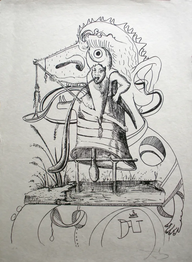 Lithograph Dali - Les Songes drolatiques de Pantagruel 11