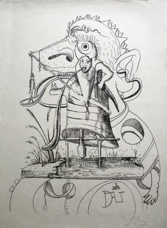 Lithograph Dali - Les Songes drolatiques de Pantagruel 11