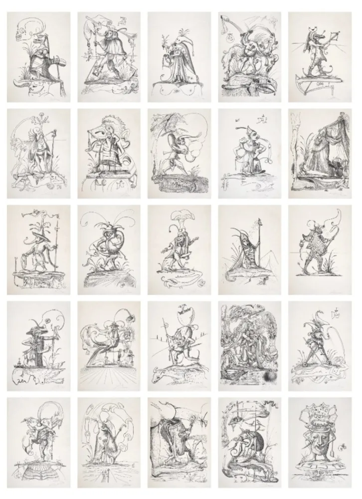 Lithograph Dali - Les Songes Drôlatiques de Pantagruel