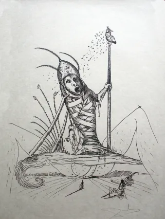 Lithograph Dali - Les Songes drolatiques de Pantagruel 15