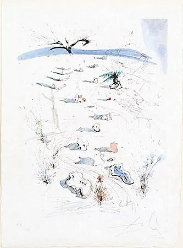 Etching Dali - Les Tranches (The Trenches)