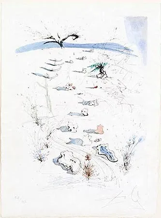 Etching Dali - Les Tranches (The Trenches)