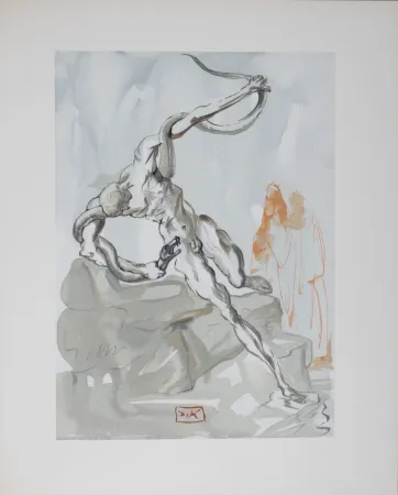 Lithograph Dali - Les voleurs