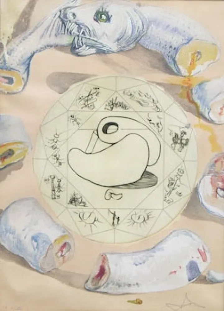Engraving Dali - L'Ouroboros