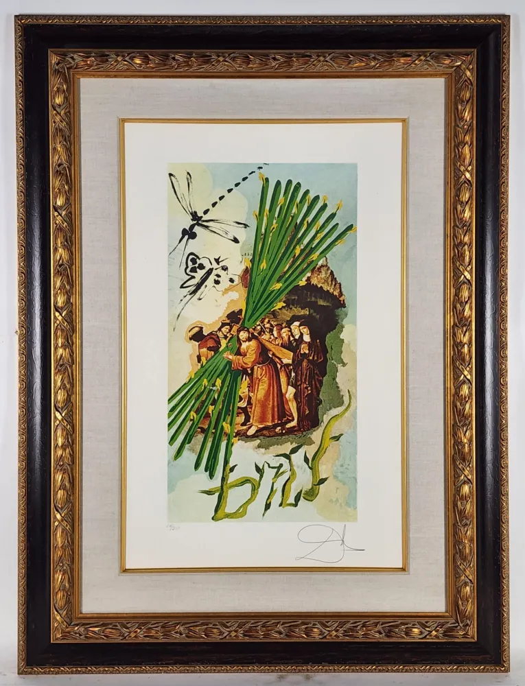 Lithograph Dali - Lyle Stuart Ten of Staves