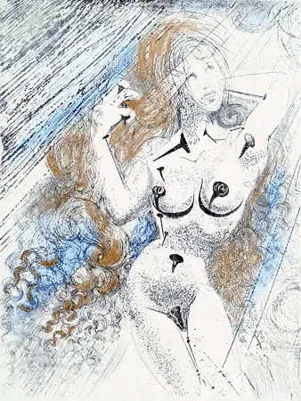 Etching Dali - Marilyn