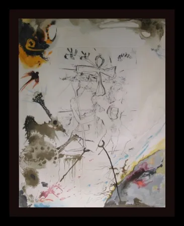 Etching Dali - Moses and Monotheism Moses & Akhenaton 