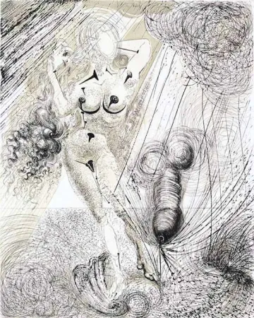 Etching Dali - Naissance de Venus (Birth of Venus)