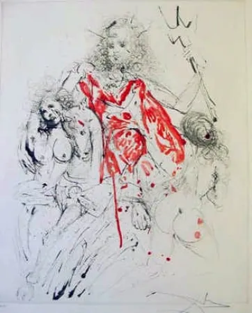 Etching Dali - Neptune (Poseidon)